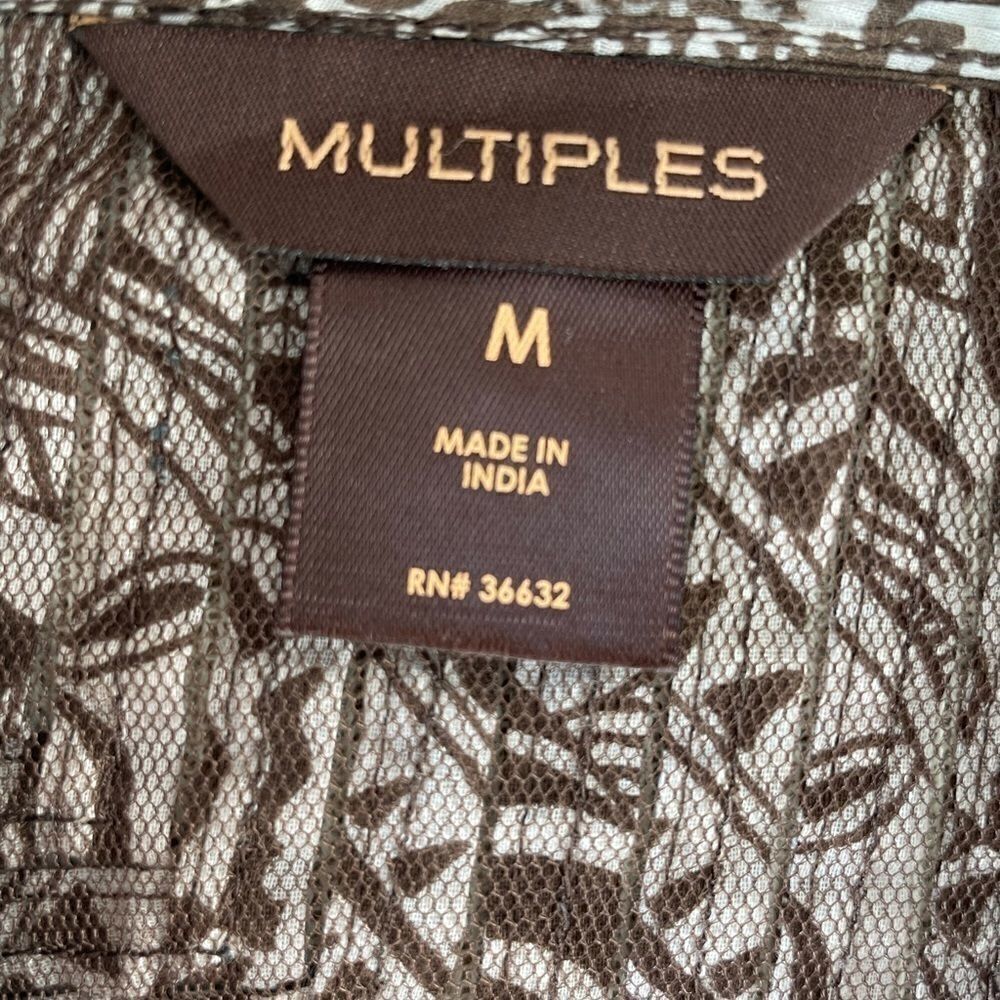 Multiples Full Zip Jacket/Top Size M EUC - Picture 7 of 8